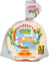 Mängden socker i Whole Grain Corn Tortillas