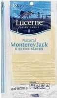 Mängden socker i Monterey Jack Cheese Slices