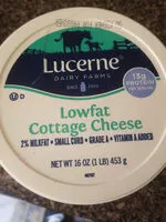 Mängden socker i Lowfat cottage cheese