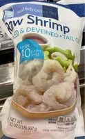 Mängden socker i Large peeled & deveined tail off raw shrimp