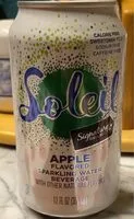 Mängden socker i Soliel Apple Flavored Sparkling Water Beverage