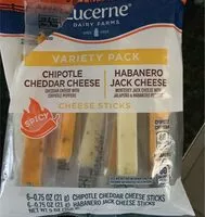 Mängden socker i Lucerne dairy farms cheese stick. Chipotle