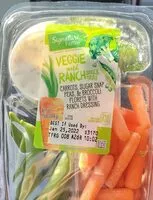 Mängden socker i Veggie with ranch snack tray