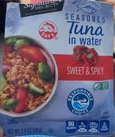 Mängden socker i Seasoned tuna in water