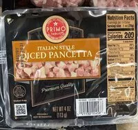 Mängden socker i Italian Style Diced Pancetta