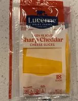 Mängden socker i Thin sclied sharp cheddar