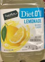 Mängden socker i Signature select diet 0 lemonade