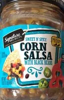 Mängden socker i Select medium sweet n' spicy corn salsa with black beans