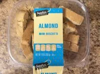 Mängden socker i Almond natural flavored mini Biscotti