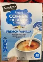Mängden socker i Select french vanilla singles liquid coffee creamer