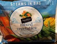 Mängden socker i Mixed vegetables diced carrots, yellow corn, cut green beans, green peas, mixed vegetables