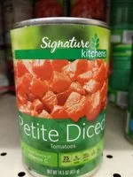 Mängden socker i Petite diced tomatoes
