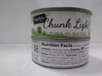Mängden socker i Tuna, Chunk Light in Water