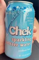 Mängden socker i Chek sparkling seltzer water