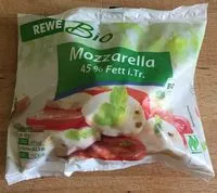 Mängden socker i Mozzarella 45% Fett i.Tr.