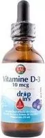 Mängden socker i Vitamine D3 Liquide 53ML Soit 1760 Gouttes