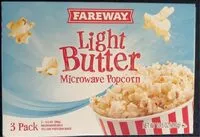 Mängden socker i Light butter microwave popcorn