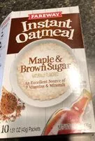 Mängden socker i Instant oatmeal