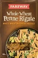 Mängden socker i Whole wheat penne rigate