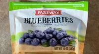 Mängden socker i Frozen Blueberries