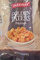 Mängden socker i Golden Taters Potatoes