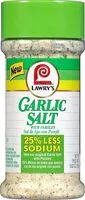 Mängden socker i Less sodium garlic salt with parsley