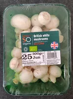 Mängden socker i British white mushrooms
