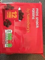 Mängden socker i Mini Snack Raisins