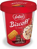 Mängden socker i Biscoff ice cream with belgian chocolate chips