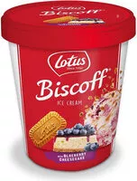 Mängden socker i Biscoff ice cream with blueberry cheesecake
