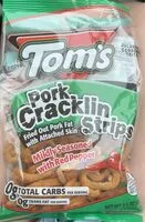 Mängden socker i Pork cracklin strips