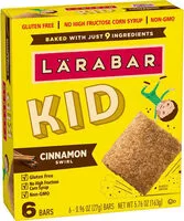 Mängden socker i Larabar kid cinnamon swirl bar gluten free