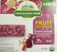 Mängden socker i Cherry almond fruit infused chewy granola bars, cherry almond