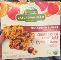 Mängden socker i Cherry cashew chewy bars