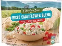 Mängden socker i Riced cauliflower blend with bell peppers onion