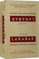Mängden socker i Larabar gluten free bar peanut butter cookie bars whole food