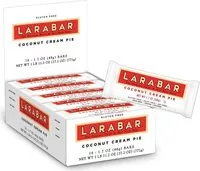 Mängden socker i Larabar fruit nut bar coconut cream pie gluten