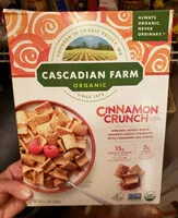 Mängden socker i Cascadian Farm Organic Cinnamon Crunch Cereal