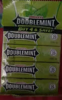 Mängden socker i Wrigley's doublemint, gum
