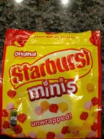 Mängden socker i Original minis fruit chews candy