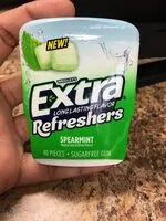 Mängden socker i Extra refreshers spearmint