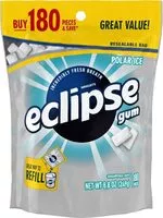 Mängden socker i Eclipse polar ice sugarfree gum