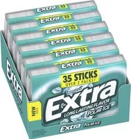 Mängden socker i Polar ice sugarfree gum count