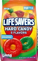 Mängden socker i Life savers hard candy 5 flavors