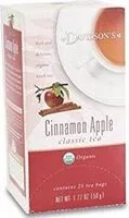 Mängden socker i Davidson organic tea cinnamon apple tea box of tea bags