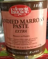 Mängden socker i Pâte de marrons confits extra