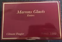 Mängden socker i Marron glaces entiers