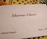 Mängden socker i Marron Glacés