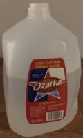 Mängden socker i Ozarka spring water