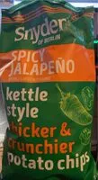 Mängden socker i spicy jalapeño kettle style chips